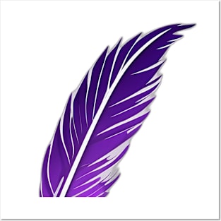 Purple Feather Elegant Design No. 442 Posters and Art